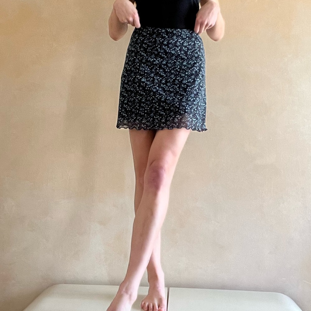 Floral Mini Skirt